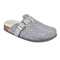 Women's Claudine Cable Knit Clog Slippers - Grey