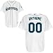 Seattle Mariners Authentic Majestic Home Baseball Jersey YOUR NAME and Number Laser Cut and Custom SEWN with AUTHENTIC TWILL