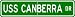 USS CANBERRA CA 70 Street Sign - Navy Ship Gift Sailor