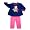 Picture Me - Toddler Girls Long Sleeve Pant Set, Navy, Pink (Size 4T)