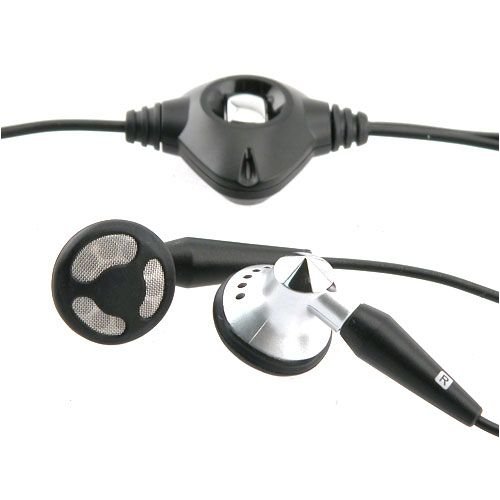 BLACKBERRY PEARL 8100 Black OEM HDW13019001 Hands-Free Stereo Headset with Switch for Blackberry 8100 (8800 / 8830) Pearl