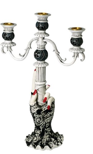 Rubie's Party Zone Bewitched Hand Candelabra, Ceramic and Metal