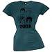 Queen - Flocked Faces Juniors T-Shirt