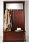 Treasure Hall Tree With Storage, 70"Hx39.75"W, CHERRY