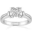 0.50 Ct Heart Shaped Diamond Solitaire Engagement Ring CUT:VERY GOOD 14K SI2 GIA