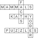 Mammals: 50 Criss Cross Puzzles and Interesting Facts ~ Kathy Yoder