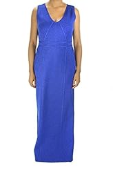 V-neck Rayon Glittering Cocktail Full Length Sleeveless Sheath  Dress