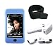 (7 Color Options) 5 in 1 iPod Touch 8gb, 16gb, 32gb, 64gb 2nd Gen, 3rd Gen silicone case package + home / car charger, USB cable, armband, screen protector