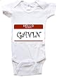 HELLO MY NAME IS GAVIN - Name-series - White Or Blue Onesie / Baby T-shirt