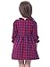 Bonny Billy Girl's Child Ruffled Neck Long Sleeve Plaid Swing Skirt Dress