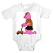 Onesie with uniform, pig, scout, kneeling, fire