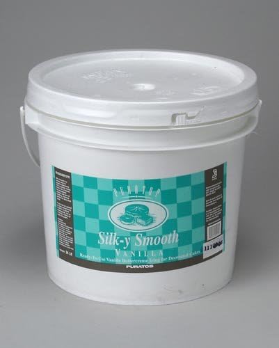 Puratos Silk-y Smooth Vanilla Icing - 24 Lb / 10.88 Kg (1 Bucket)
