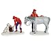 Lemax Christmas Village Collection Tending The Fellas 2-Piece Set #62261