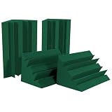 Auralex LENFGR LENRD Bass Traps in Forest Green 8- 12x12x17 Triangular; 24 Long