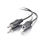 3.5mm Stereo Headphone Extension 15 ft. Coiled