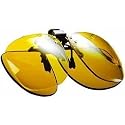 CLIP ON DRIVING GLASSES - SAFER DRIVING IN ALL SORTS OF WEATHER - IMPROVED DAY & NIGHT VISION - LIGHTWEIGHT & SCRATCH RESISTANT