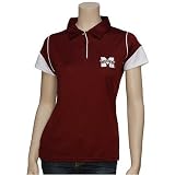 Russell Mississippi State Bulldogs Maroon Ladies Game Day Polo