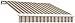 Awntech 16-Feet Maui-LX Left Motor with Remote Retractable Acrylic Awning, 120-Inch Projection, Taupe Multi Colored
