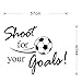 DZT1968(TM 2015 Home Decor Shoot for Your Goals Football Soccer Removable Decal Wall Sticker