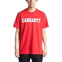 (カーハート)carhartt S/S College T-Shirt Tシャツ 67H62N4 IR90 Indiana Red/White S