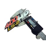 2 x (Pair Set of 2) LS2 400HP Engine Real Aluminum Fender Emblem Badge for Chevy... 