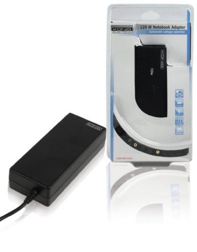 KOENIG kompaktes Notebook Netzteil 120w automatik 11 Adapterstecker Schutz vor Kurzschluss Preisvergleich