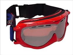 Divine FROST Snow Goggles - Shiny Red Frame/Silver Flash Rose Lens