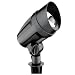 Malibu 3-Pack Solar Cast Aluminum Flood Light and Remote Panel with 4 White LEDs, Black #LZ6002
