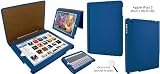 Piel Frama Premium Leather Case with MAGNETIC Closure for the Apple iPad 2 (Blue)