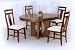 Kitchen & Housewares : 5 Piece Round And Oval Extension Table Set