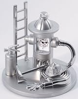SILVER FIRE EQUIPMENT CLOCK