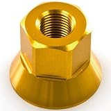 Eastern BMX Bike Axle Nuts - 3/8 Inch - Gold