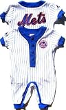 New York Mets Newborn Baby Pinstripe Uniform Coverall