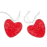 Red Hearts String Lights, Set of 10