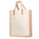 Reusable Grocery Tote Jute Bag Eco friendly large- Sale