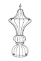 Half Crown Garden Ornament