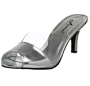 Annie Women's Caution Slide,Silver,8 M