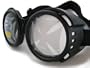 Large Round Lens Moto Goggles Motorcycle MX Vespa Jeep Motorbike Scooter Punk Harley Iron Cross (Clear Lens with Iron Cross)