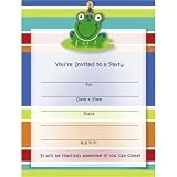 Awesome Frog Printable Invitations Kit 8 Pack