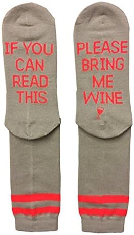 Christmas IF You Can Red This PLEASE Bring Me A Glass Of Wine Beer Unisex Socks Set (Red Wine)