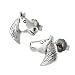 Sterling Silver Horse Head Stud Earrings