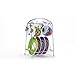 Romero Britto Espresso Cups and Saucer with Stand Set of 4 Heart Pattern