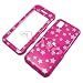 Samsung Instinct M800 Protector Hard Case Snap On Image Cover Glitter Stars Pink 02