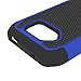 S6 Active Case, LK [Drop Protection] Shock-Absorption Hybrid Dual Layer Armor Defender Protective Case Cover for Samsung Galaxy S6 Active (Blue)