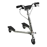 Sporting Goods : Trikke Tech T5 Series 3-Wheeled Carving Scooter (Charcoal)