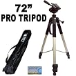 Professional PRO 72" Super Strong Tripod With Deluxe Soft Carrying Case For The Sanyo Xacti VPC-CG9, HD1010 Camcorders