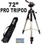 Professional PRO 72-Inch Super Strong Tripod With Deluxe Soft Carrying Case for JVC GR Series