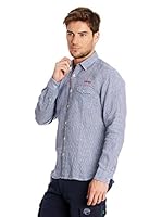 Ossa Fashion Camisa Hombre (Azul / Blanco)