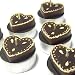 Six Chocolate Love Heart Tealights