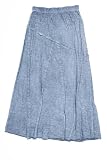 Gypsy womens angelina raw edge long maxi skirt